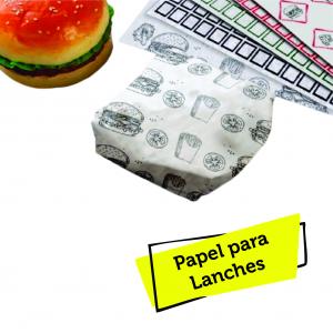 Papel para Embrulhar Lanches Sulfite 32x47 Impressão Colorida   